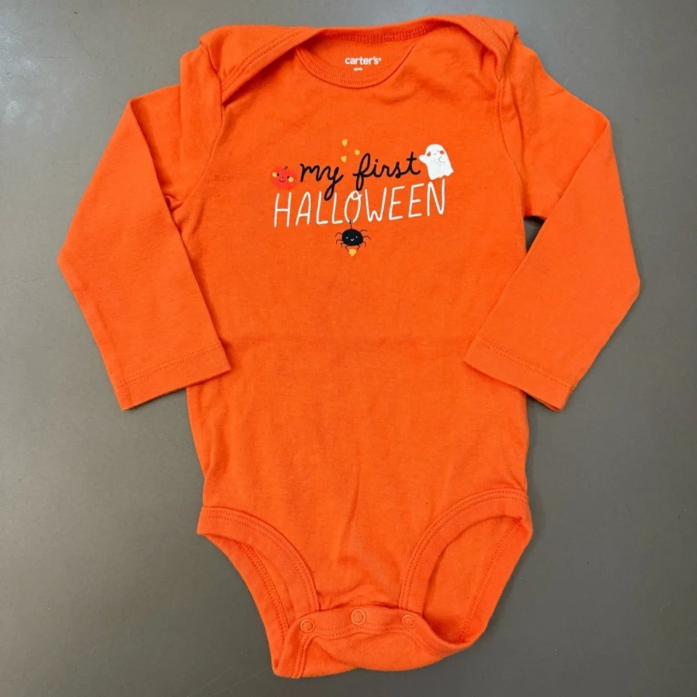 Carter's Halloween Orange and Black Costume Set - Size 12M